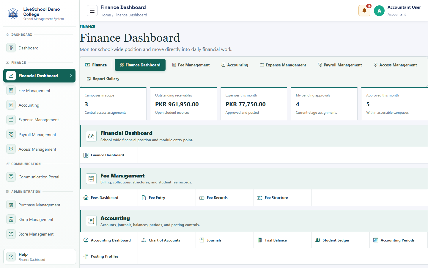 Finance and payroll - finance-dashboard